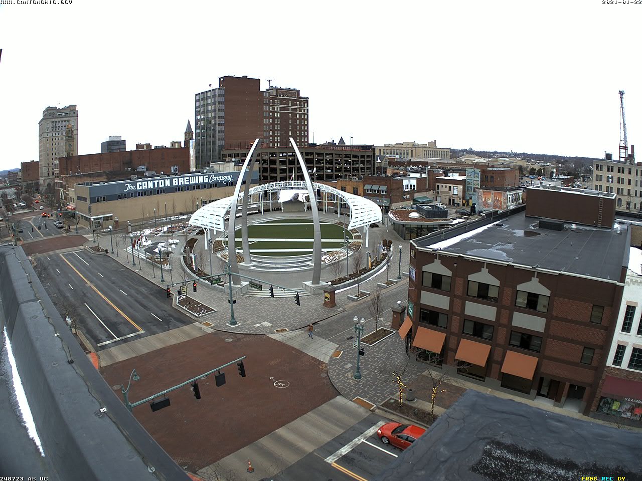 Canton Ohio's Centennial Plaza Construction Site Image